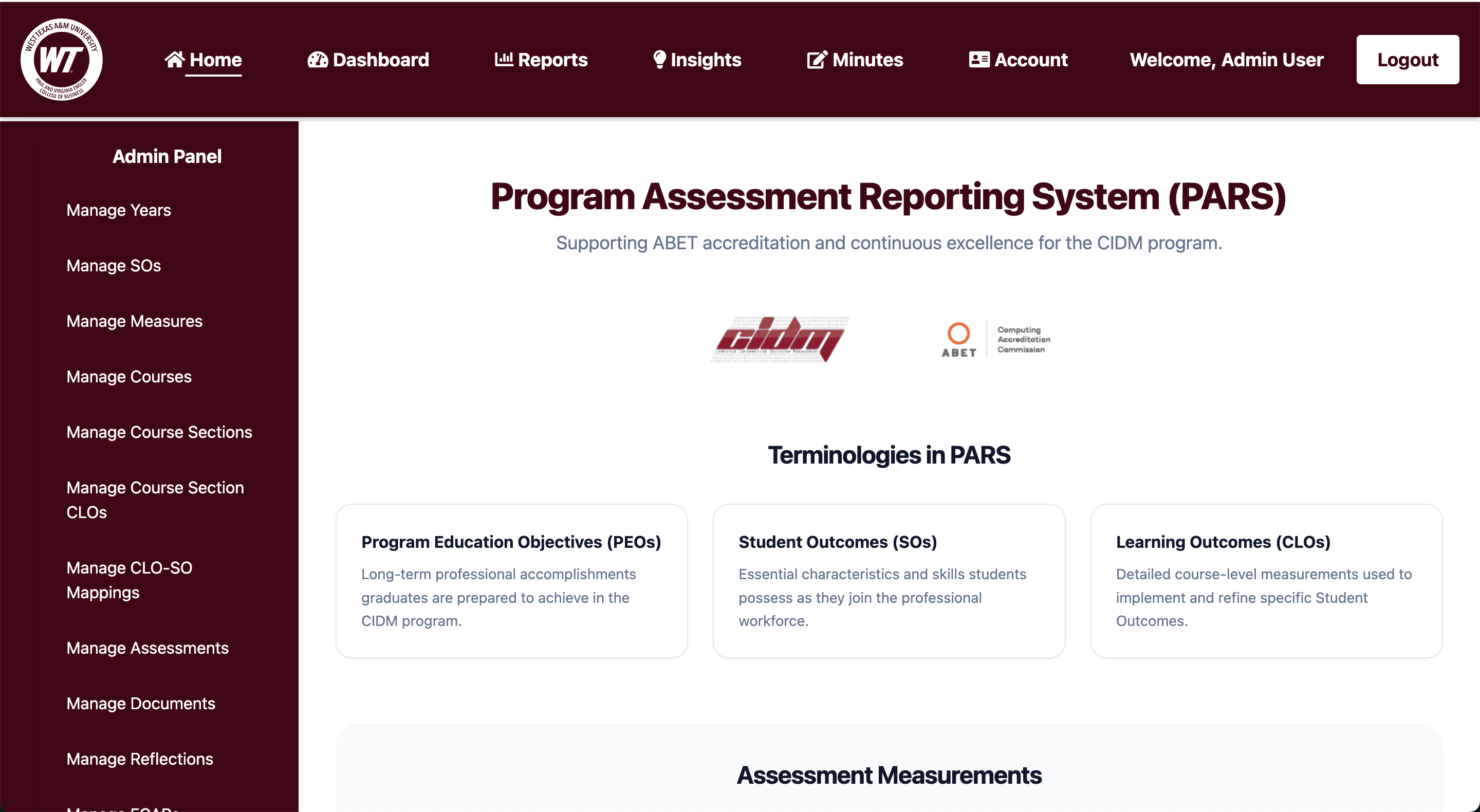 PARS Homepage